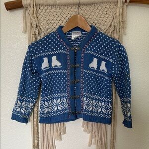 Harlequin designs by Cynthia McKinney 1994 vintage knit sweater kids 5/6